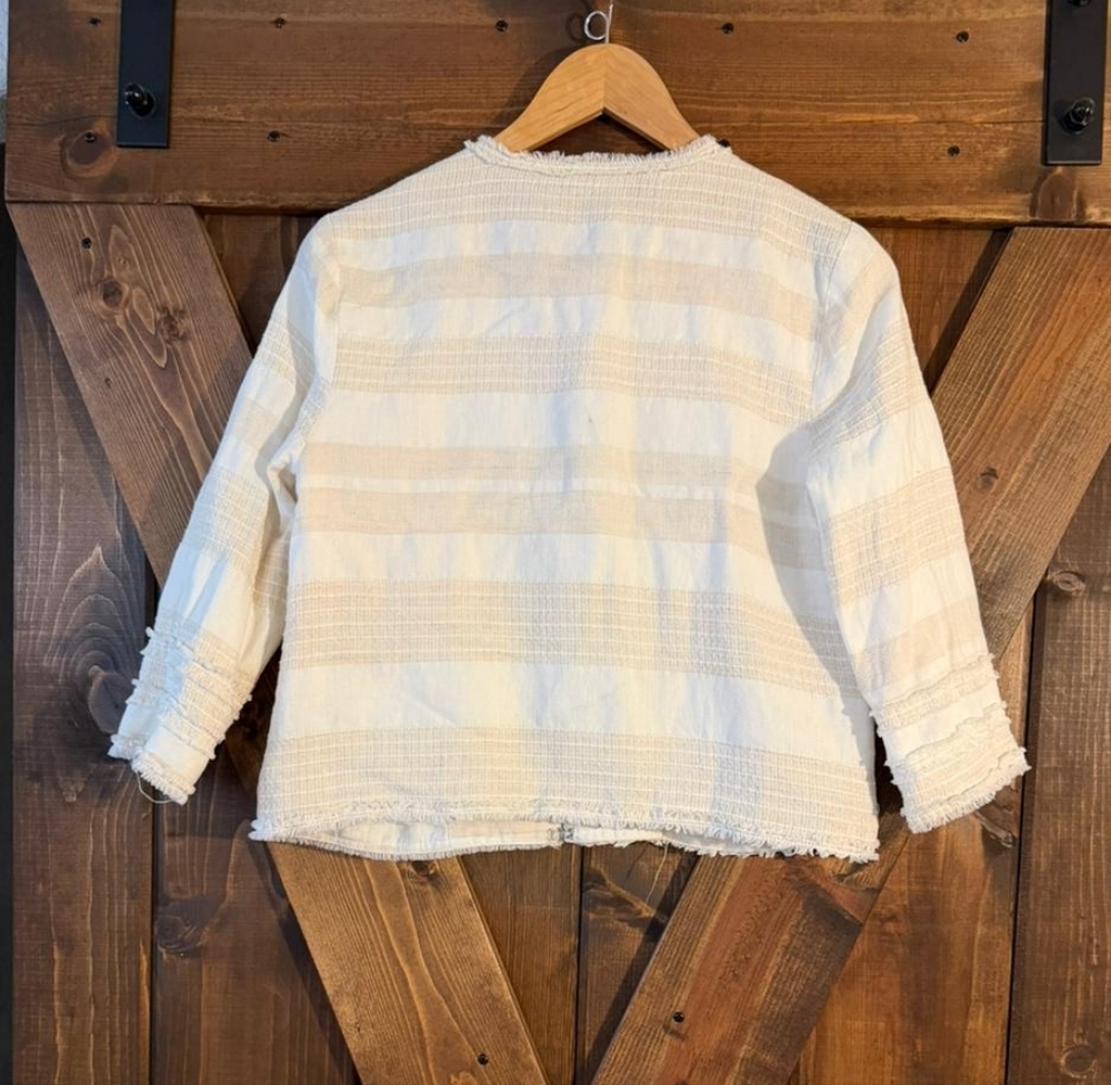 Greylin Textured Cream Jacket - Picture 3 of 4